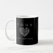 Yoga Is My Happy Place Insrational Motivational  Koffiemok (Links)