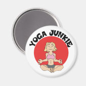 Yoga Junkie Gift Magneet (Voorkant / Achterkant)