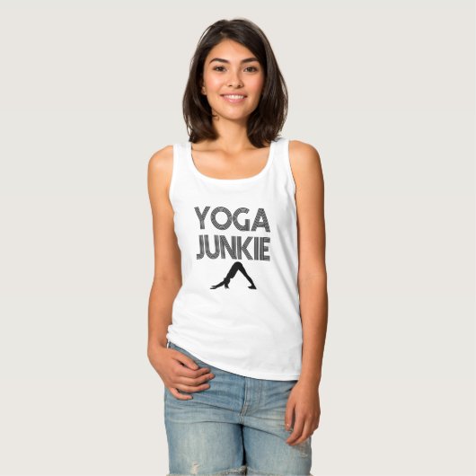 Yoga Junkie-tank T-shirt (Volledige Voorkant)