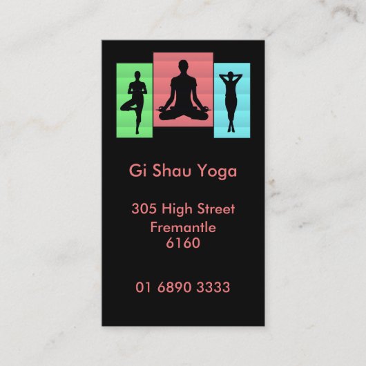 Yoga Karma design Visitekaartjes (Voorkant)