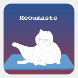 Yoga Kat Sticker Meowmaste