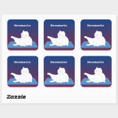 Yoga Kat Sticker Meowmaste (Vel)