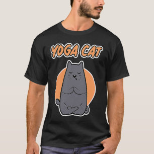 Yoga Kat voor Mannen en Vrouwen Yoga Kat T-shirt