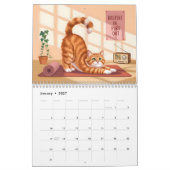 Yoga Katten Kalender 2026 (Jan 2027)