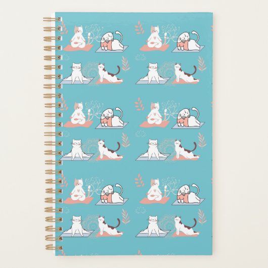 Yoga Katten Lotus Planner (Voorkant)