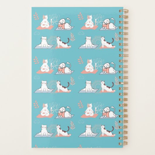 Yoga Katten Lotus Planner (Achterkant)