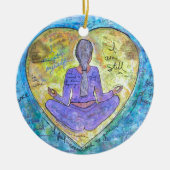 Yoga Keramisch Ornament (Voorkant)