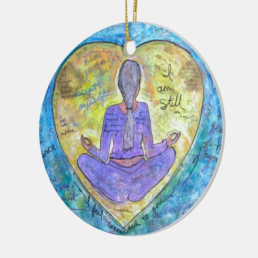 Yoga Keramisch Ornament (Links)