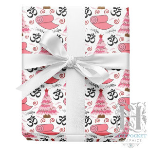 Yoga Kerst Inpakpapier