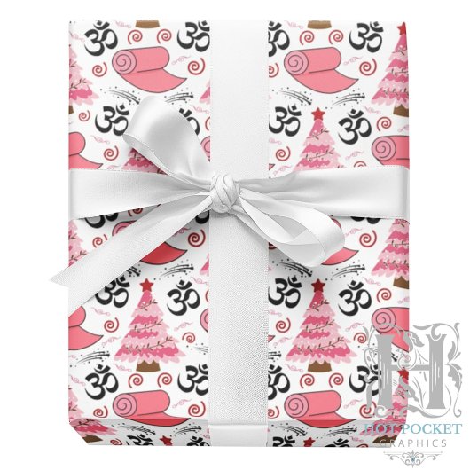 Yoga Kerst Inpakpapier