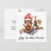 Yoga Kerst Kerstman Posing Yoga Feestdagenkaart (Voorkant / Achterkant)