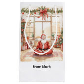 Yoga Kerst met Sinterklaas in yogales Groot Klein Cadeauzakje (Voorkant)