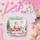 Yoga Kerst met Sinterklaas in yogales Groot Papieren Bordje (Feest)