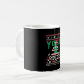 Yoga Kerst Shirt Koffiemok (Voorkant links)