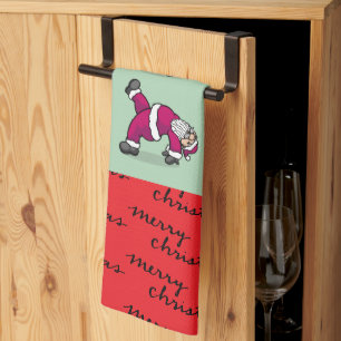 Yoga Kerstman kerstman instructeur  Theedoek