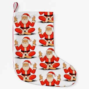 Yoga Kerstman Namaste Meditatie Kerstvakantie Kleine Kerstsok