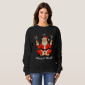Yoga Kerstman Trui (Voorkant volledig)