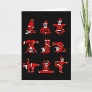 Yoga Kerstman Vrouwen Mannen Kinderen Grappige Ker Kaart