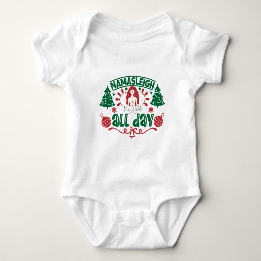 Yoga Kerstmis Romper (Voorkant)