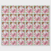 Yoga Kerstmis Sinterklaas instructeur Cadeaupapier (Vlak)