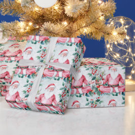 Yoga Kerstmis Sinterklaas instructeur Cadeaupapier