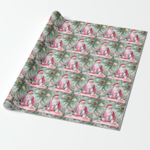 Yoga Kerstmis Sinterklaas instructeur Cadeaupapier