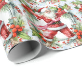 Yoga Kerstmis Sinterklaas instructeur Cadeaupapier (Rol Hoek)