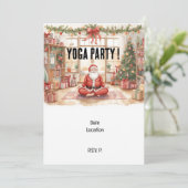 Yoga Kerstmis Sinterklaas instructeur Kaart (Staand voorkant)