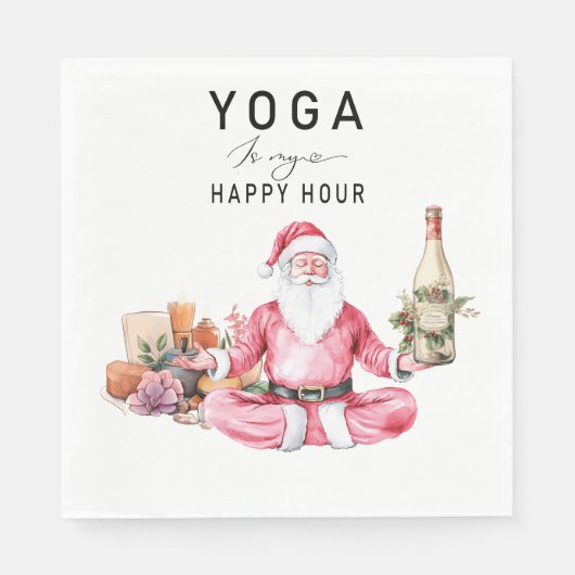 Yoga Kerstmis Sinterklaas instructeur Servet (Voorkant)