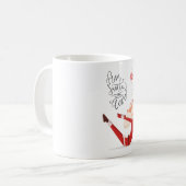 Yoga Kerstmis Sinterklaas poseren Yoga Koffiemok (Voorkant links)