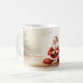 Yoga Kerstmis Sinterklaas poseren Yoga Koffiemok (Voorkant links)