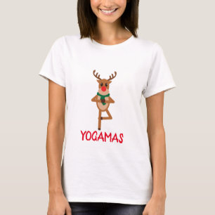 Yoga Kerstmis T-shirt