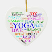 Yoga-kerstversiering Keramisch Ornament (Voorkant)