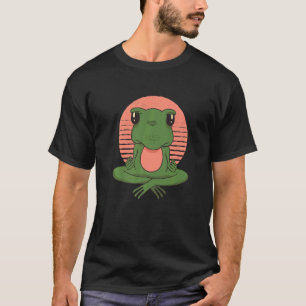 Yoga Kikker Meditatie Boeddhisme Kikker Prins Kikk T-shirt