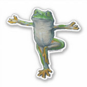Yoga Kikker Sticker (Voorkant)