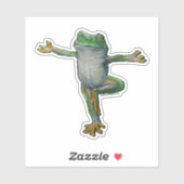 Yoga Kikker Sticker (Vel)