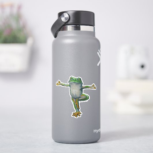 Yoga Kikker Sticker (HydroFlask)