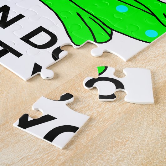 Yoga Kikkerontwerp inspireren Legpuzzel (Zijkant)