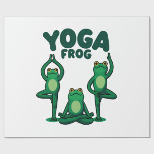 Yoga Kikkers Cadeaupapier