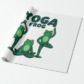 Yoga Kikkers Cadeaupapier (Uitgerold)