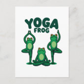 Yoga Kikkers Feestdagenkaart (Voorkant)