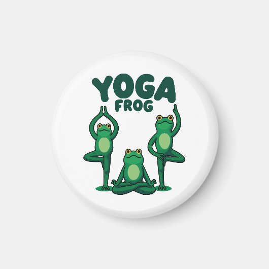 Yoga Kikkers Magneet (Voorkant)