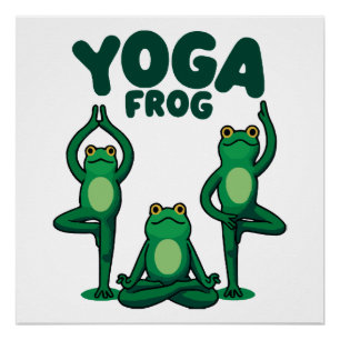 Yoga Kikkers Perfect Poster