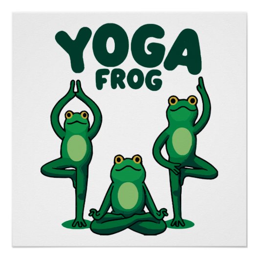 Yoga Kikkers Perfect Poster (Voorkant)