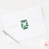 Yoga Kikkers Ronde Sticker (Envelop)