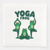 Yoga Kikkers Servet (Voorkant)