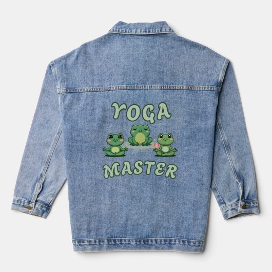 Yoga Kikkers Yoga Meester Denim Jacket (Achterkant)