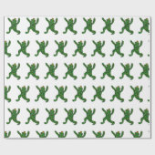 Yoga kikkervis cadeaupapier (Vlak)