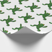 Yoga kikkervis cadeaupapier (Hoek)