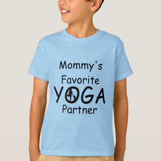 Yoga Kinder moeders favoriete Yoga Partner Boys T-shirt (Voorkant)